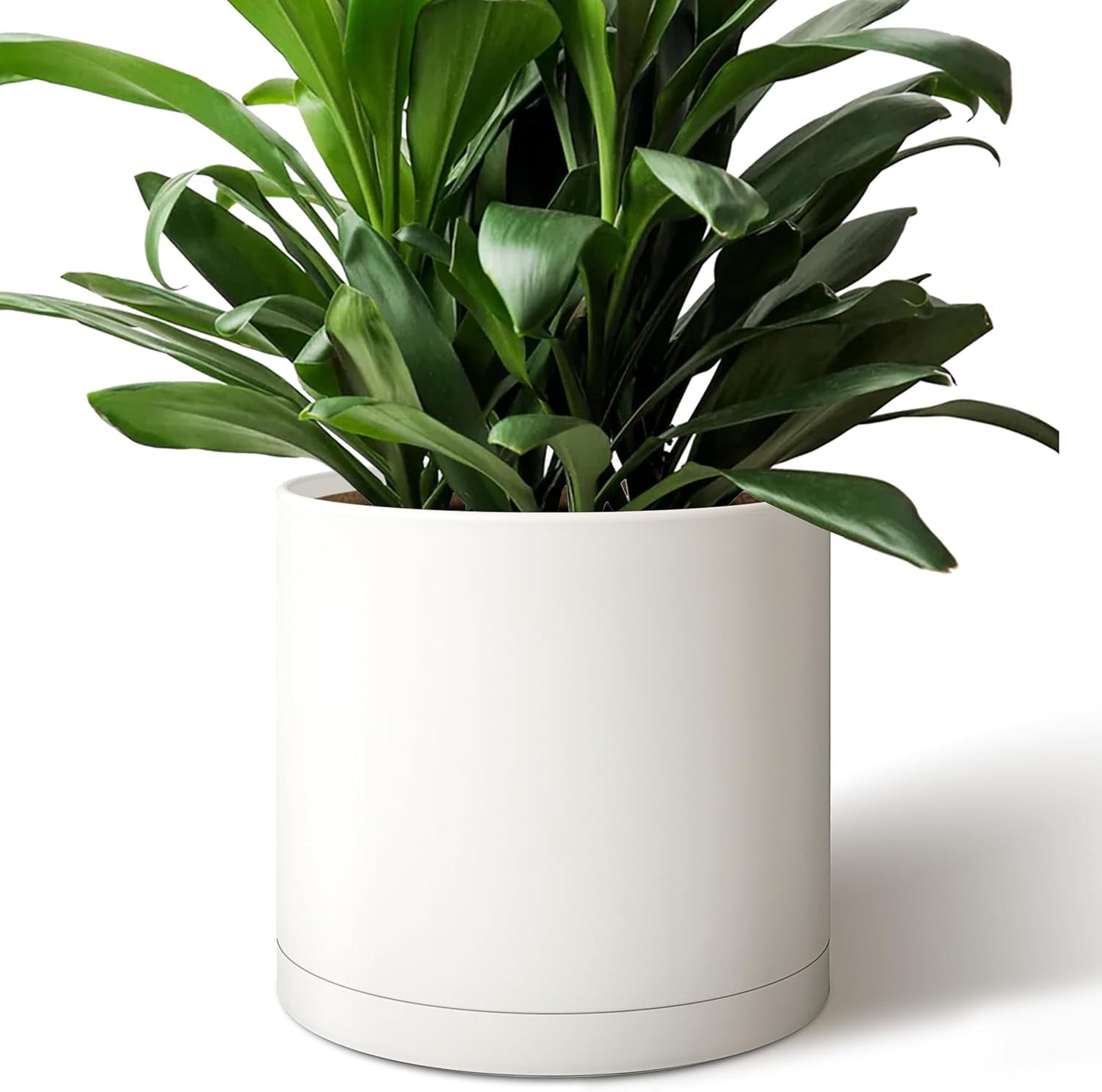 Ceramic Plant Pots(4.5+5.5inch), Flower Pots for indoor ,Small Planters for Home Office Decor