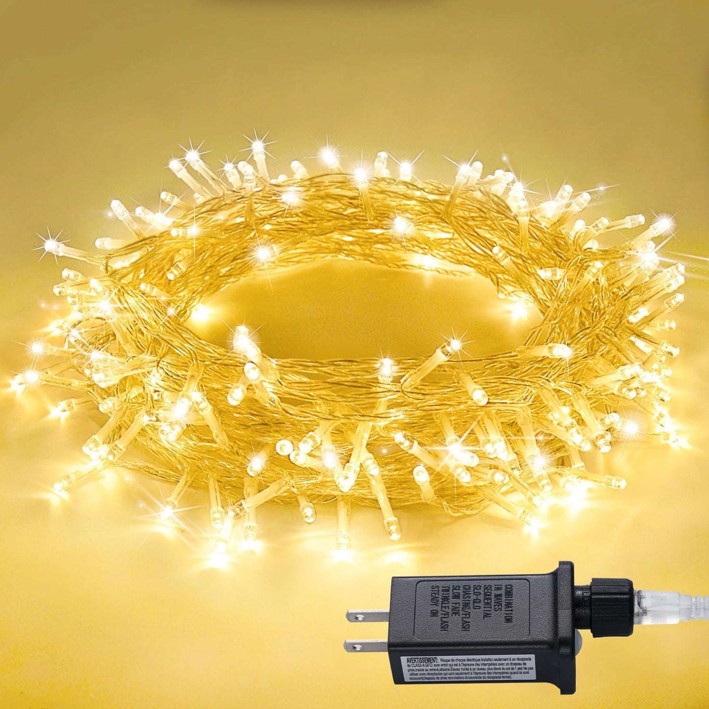 33ft 100 LED Fairy Twinkle Lights – Outdoor & Indoor Decorative String Lights